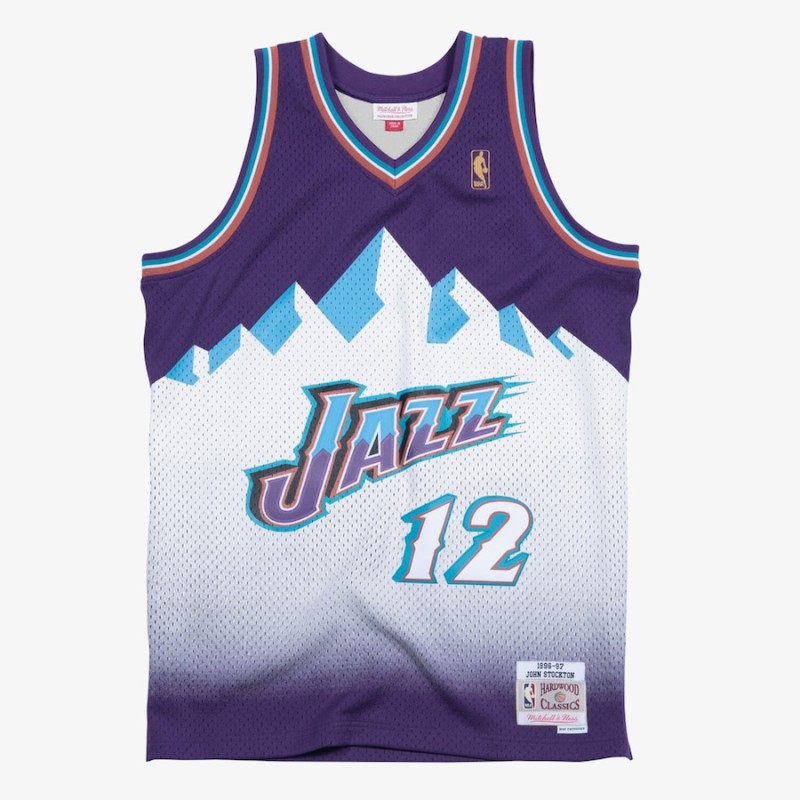 Maillot  Utah Jazz Jhon Stockon 1994