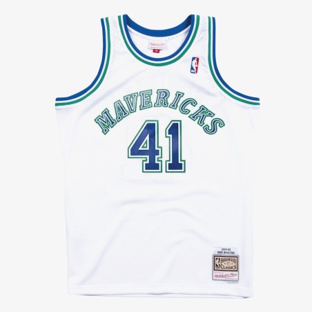 Maillot Dallas Mavericks Blanc Dirk Nowitzki 1998