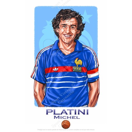 Illustration Michel Platini 1984