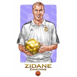 Affiche Zidane Real Madrid...