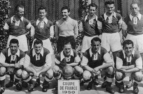 Maillot Stade de Reims 1950 foot
